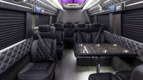 denton 15 passenger sprinter van interior