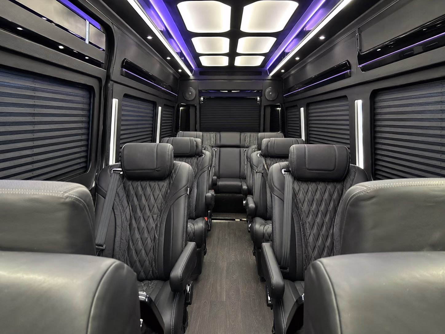 denton 12 passenger sprinter van inside