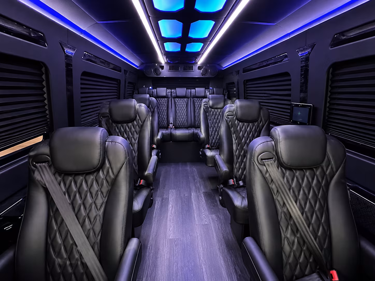 denton 12 passenger sprinter van interior