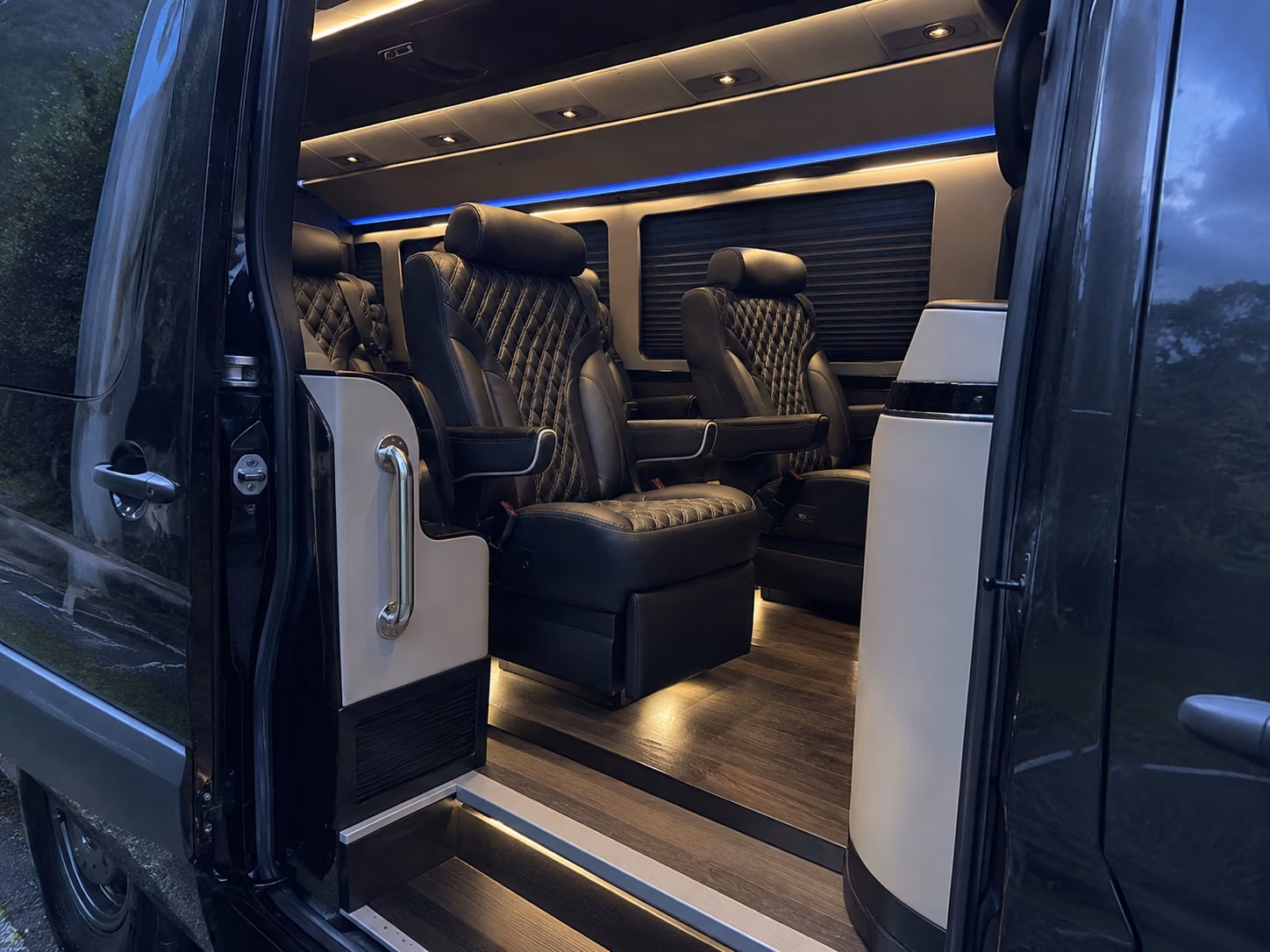 denton 20 passenger sprinter van interior