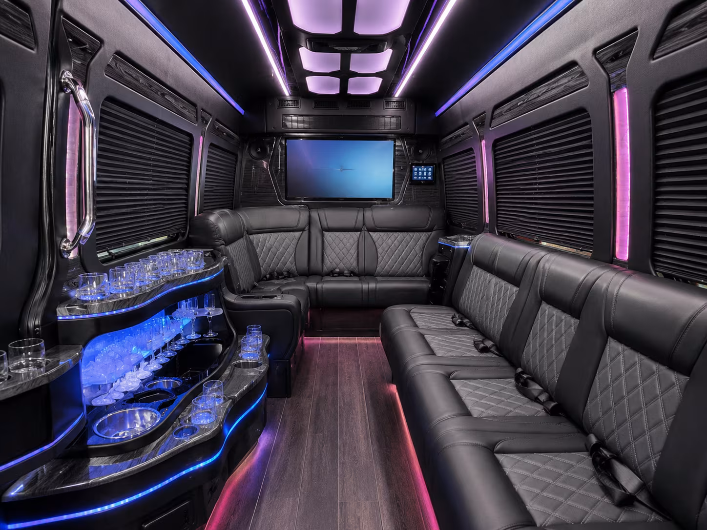 denton sprinter limousine interior